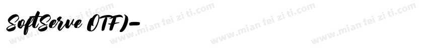 SoftServe OTF)字体转换